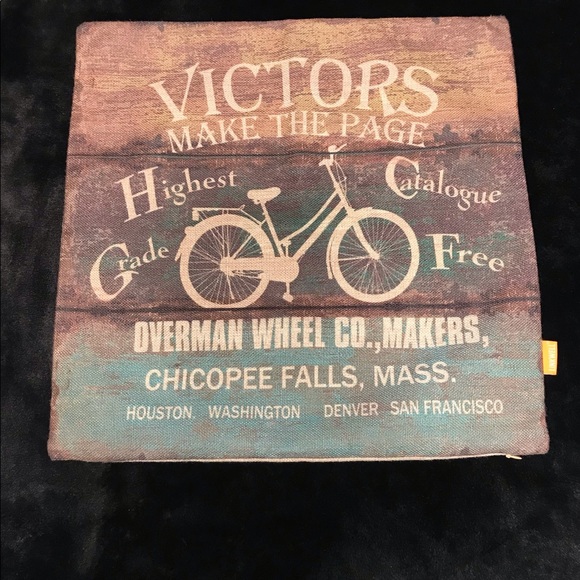 Linkwell Bicycle Wheel Pillow Pillowcase NWOT
Overman Bike Antique Vintage - Picture 5 of 12